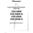 PIONEER VSXD508 Owner's Manual cover photo