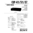 SONY CDP-511 Service Manual cover photo
