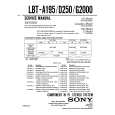 SONY LBT-A195 Service Manual cover photo