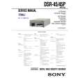 SONY DSR45 Service Manual cover photo