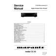 MARANTZ CC-52 Service Manual cover photo