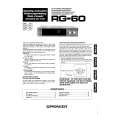 PIONEER RG60 Owner's Manual cover photo