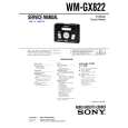 SONY WMGX822 Service Manual cover photo