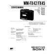 SONY WM-FX42 Service Manual cover photo