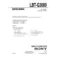 SONY LBT-G3000 Service Manual cover photo