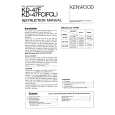 KENWOOD KD-47F Owner's Manual cover photo