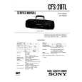 SONY CFS207L Service Manual cover photo