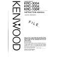 KENWOOD KRC1004 Owner's Manual cover photo