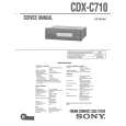 SONY CDXC710 Service Manual cover photo