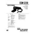 SONY ECMS220 Service Manual cover photo