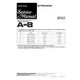 PIONEER A-8 Service Manual cover photo