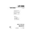 SONY LBTD990 Service Manual cover photo