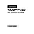 ONKYO TX-SV313PRO Owner's Manual cover photo