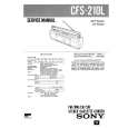 SONY CFS210L Service Manual cover photo