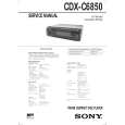 SONY CDXC6850 Service Manual cover photo