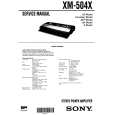 SONY XM504X BRAK CD Service Manual cover photo