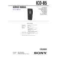 SONY ICDB5 Service Manual cover photo