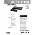 SONY RMX2001 Service Manual cover photo