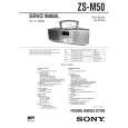 SONY ZSM50 Service Manual cover photo