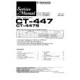 PIONEER CT-447 Service Manual cover photo