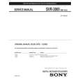 SONY SVR-3000 Service Manual cover photo