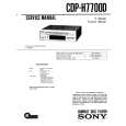 SONY CDP-H7700D Service Manual cover photo