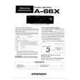 PIONEER A-66X Owner's Manual cover photo