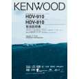 KENWOOD HDV-810 Owner's Manual cover photo