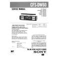 SONY CFSDW60 Service Manual cover photo