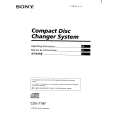 SONY CDX-71RF Owner's Manual cover photo