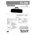 SONY CFS204S Service Manual cover photo