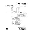 SONY KV2185AST Service Manual cover photo