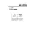 SONY MHC6600 Service Manual cover photo
