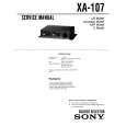 SONY XA-107 Service Manual cover photo