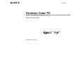 SONY KV-35V35 Owner's Manual cover photo