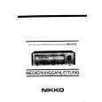 NIKKO NR-819 Owner's Manual cover photo
