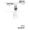 SONY ICFF1 Service Manual cover photo