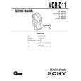 SONY MDR-D11 Service Manual cover photo