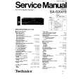TECHNICS SAGX470 Service Manual cover photo
