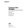 SONY CDX-71 Owner's Manual cover photo