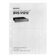 SONY BVSV1212 Service Manual cover photo