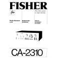 FISHER CA-2310 Owner's Manual cover photo