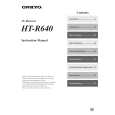 ONKYO HT-R640 Owner's Manual cover photo