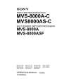 SONY MVS8000A Owner's Manual cover photo