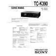 SONY TC-K390 Service Manual cover photo