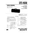 SONY CFS1030 Service Manual cover photo