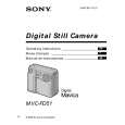 SONY MVC-FD51 Owner's Manual cover photo