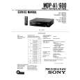SONY MDP-A1 Service Manual cover photo
