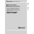 PIONEER DEH-P55BT Owner's Manual cover photo