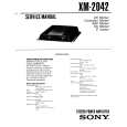 SONY XM-2042 Service Manual cover photo